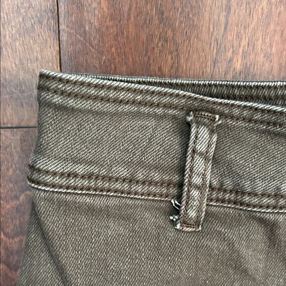 Miou Muse Straight Wide Leg Denim Pants in Mushroom, Size Small (XS Waist) - Picture 3 of 15